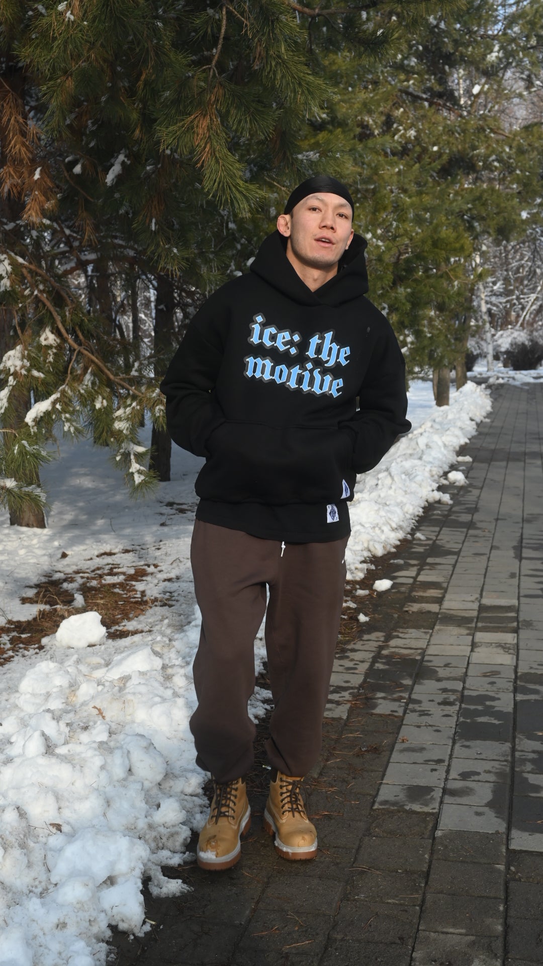 Ice: The Motive "The Solar Era Blue" printed hoodie black