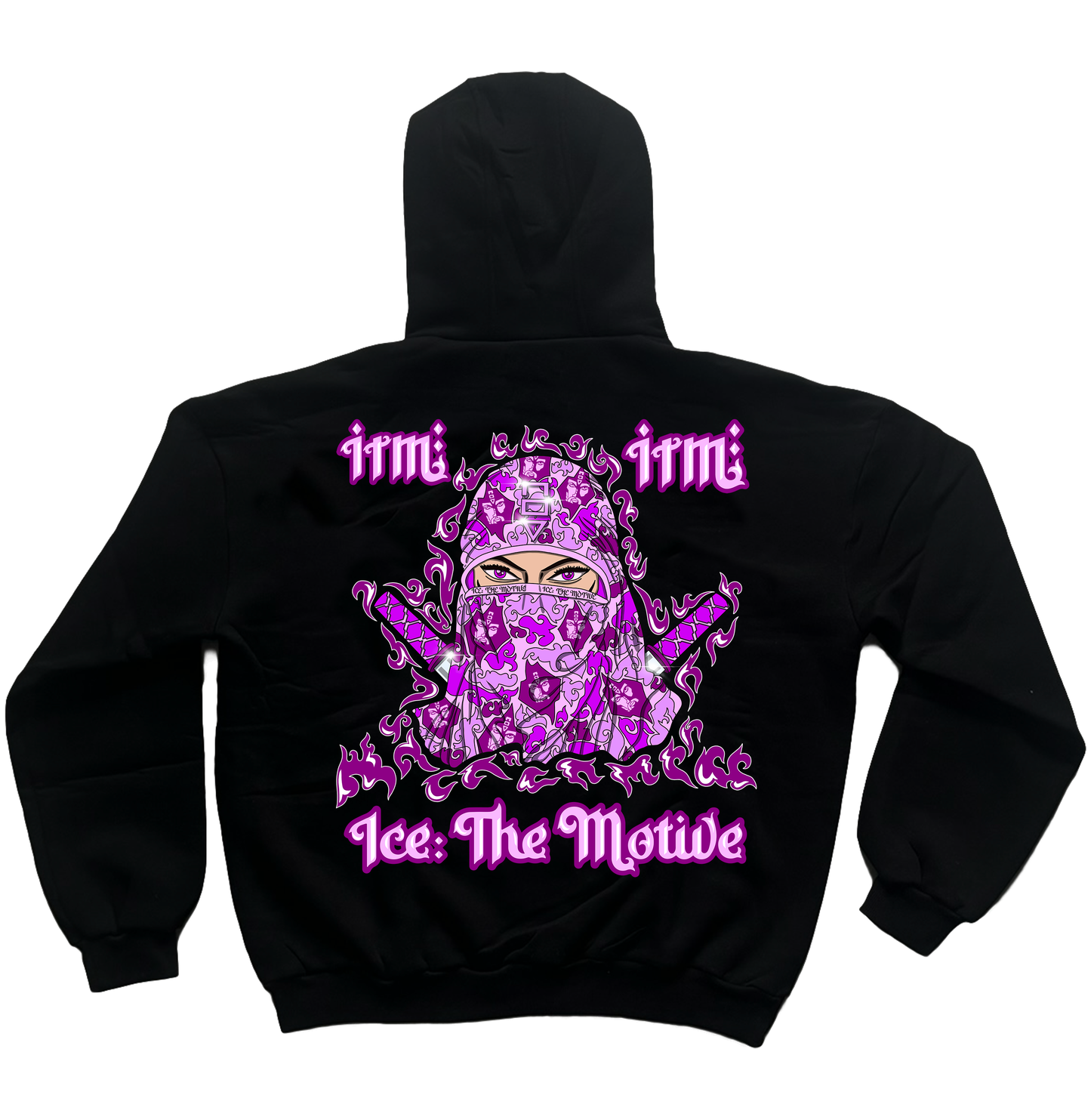 Ice: The Motive "The Ninja" printed hoodie black