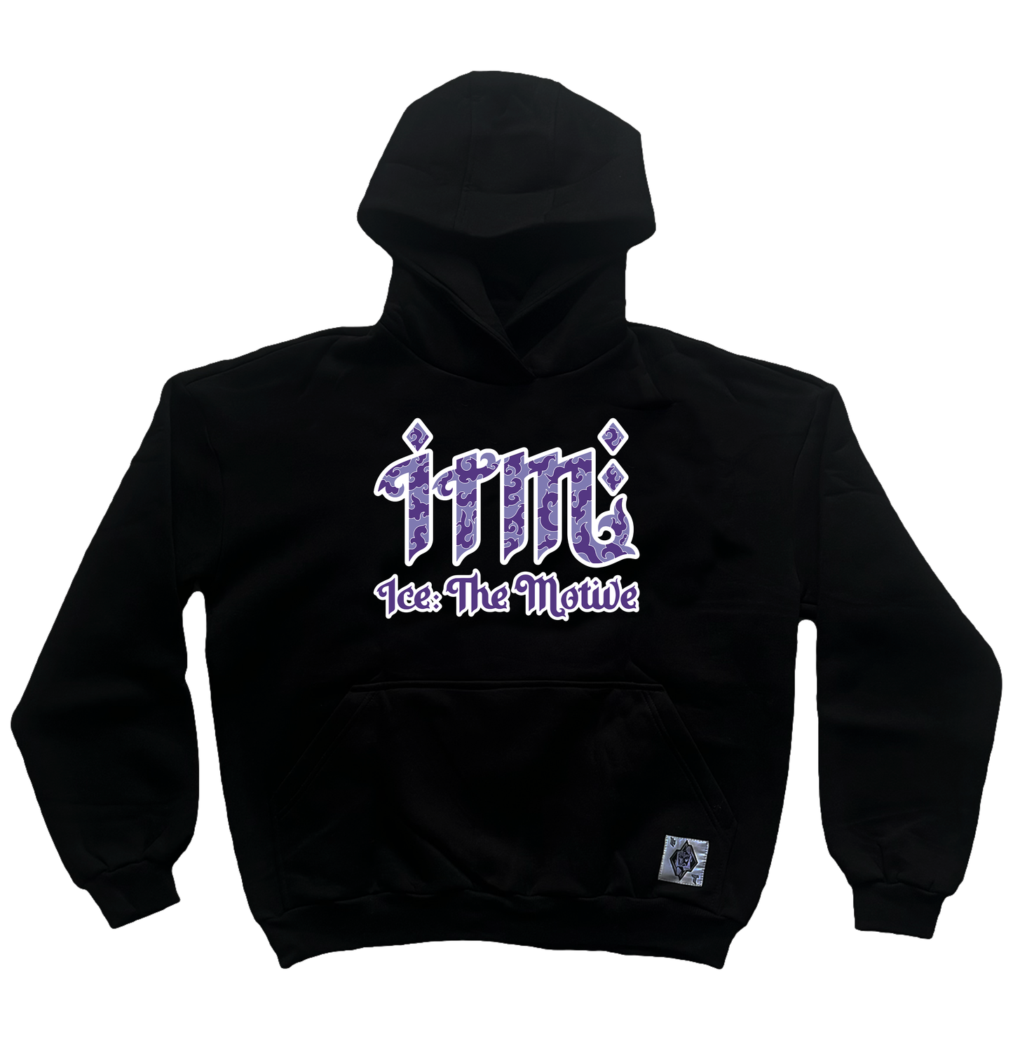 Ice: The Motive "The Neighborhood" purple printed hoodie black